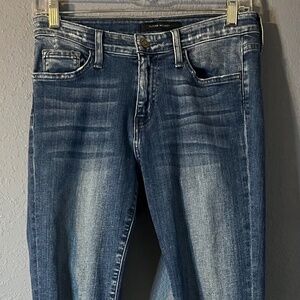 Flying Monkey Distressed Frayed Jeans Women’s Size 27 Soft Stretch Skinny Ankle